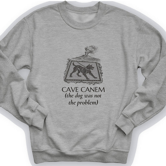 Cave Canem The Dog Was Not The Problem Crewneck