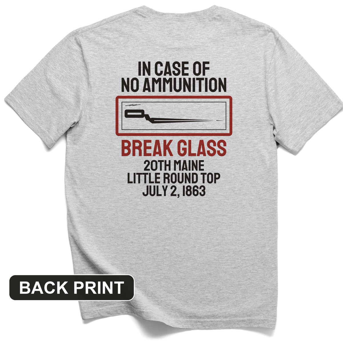 Chamberlain Break Glass Little Round Top Back Print T-Shirt