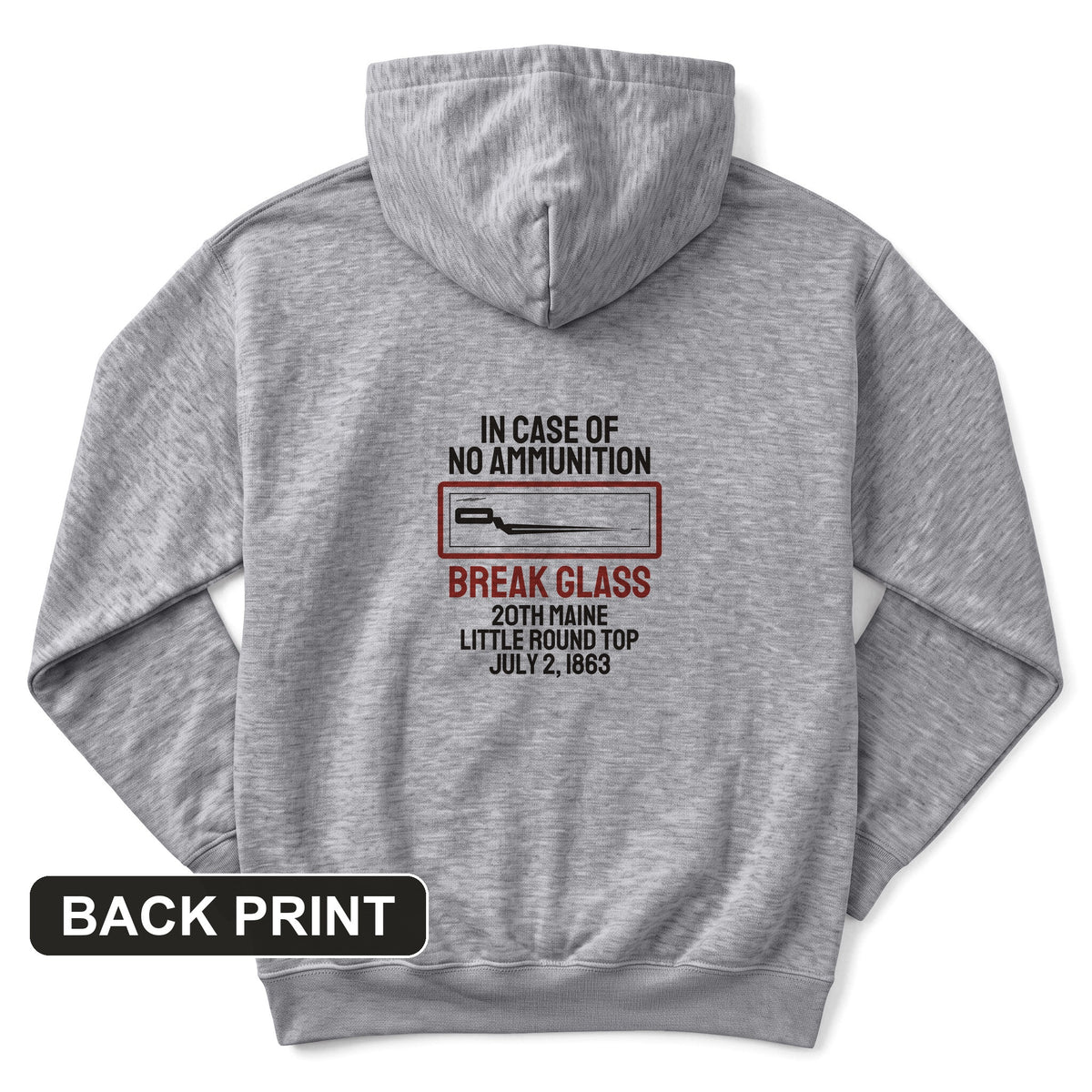 Chamberlain Break Glass Little Round Top Back Print Hoodie