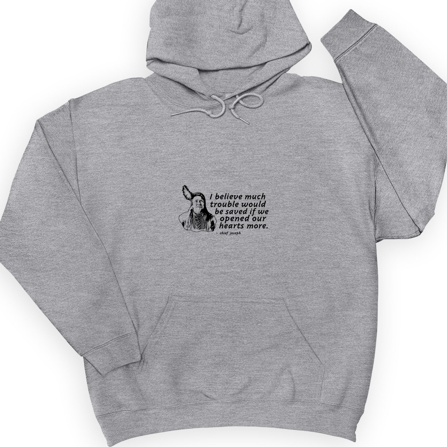 Chief Joseph Open Hearts Hoodie