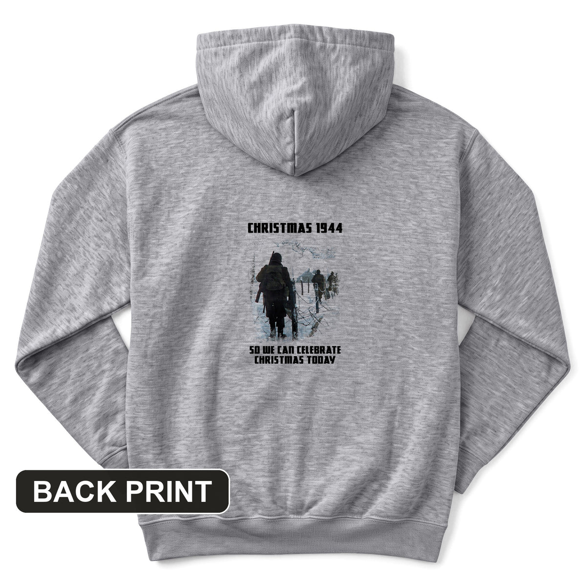 Christmas 1944 Back Print Hoodie