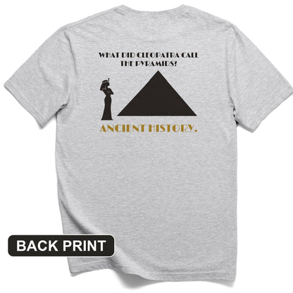 Cleopatra Ancient History Back Print T-Shirt