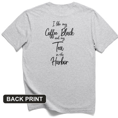 Coffee Black Back Print T-Shirt