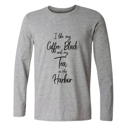 Coffee Black Long Sleeve T-Shirt