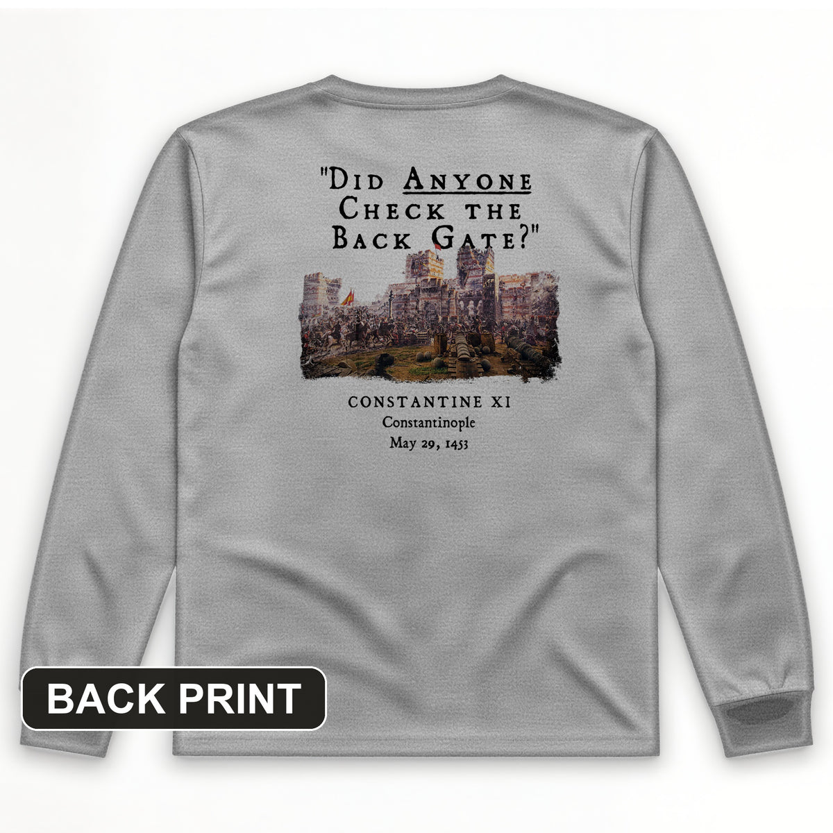 Constantinople Back Print Long Sleeve T-Shirt