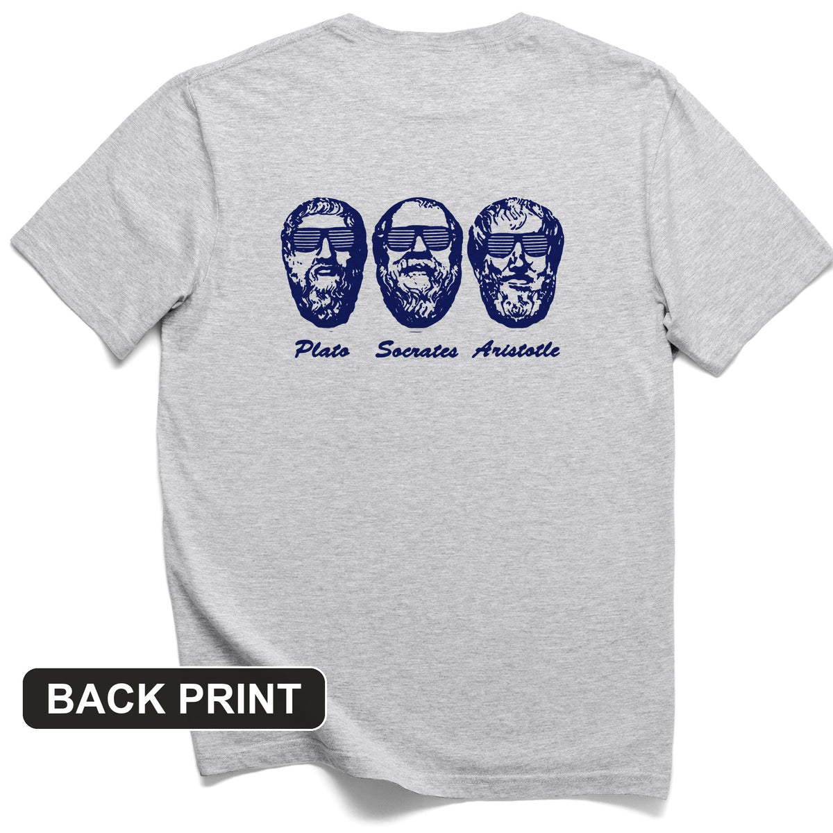 Cool Philosophers Back Print T-Shirt