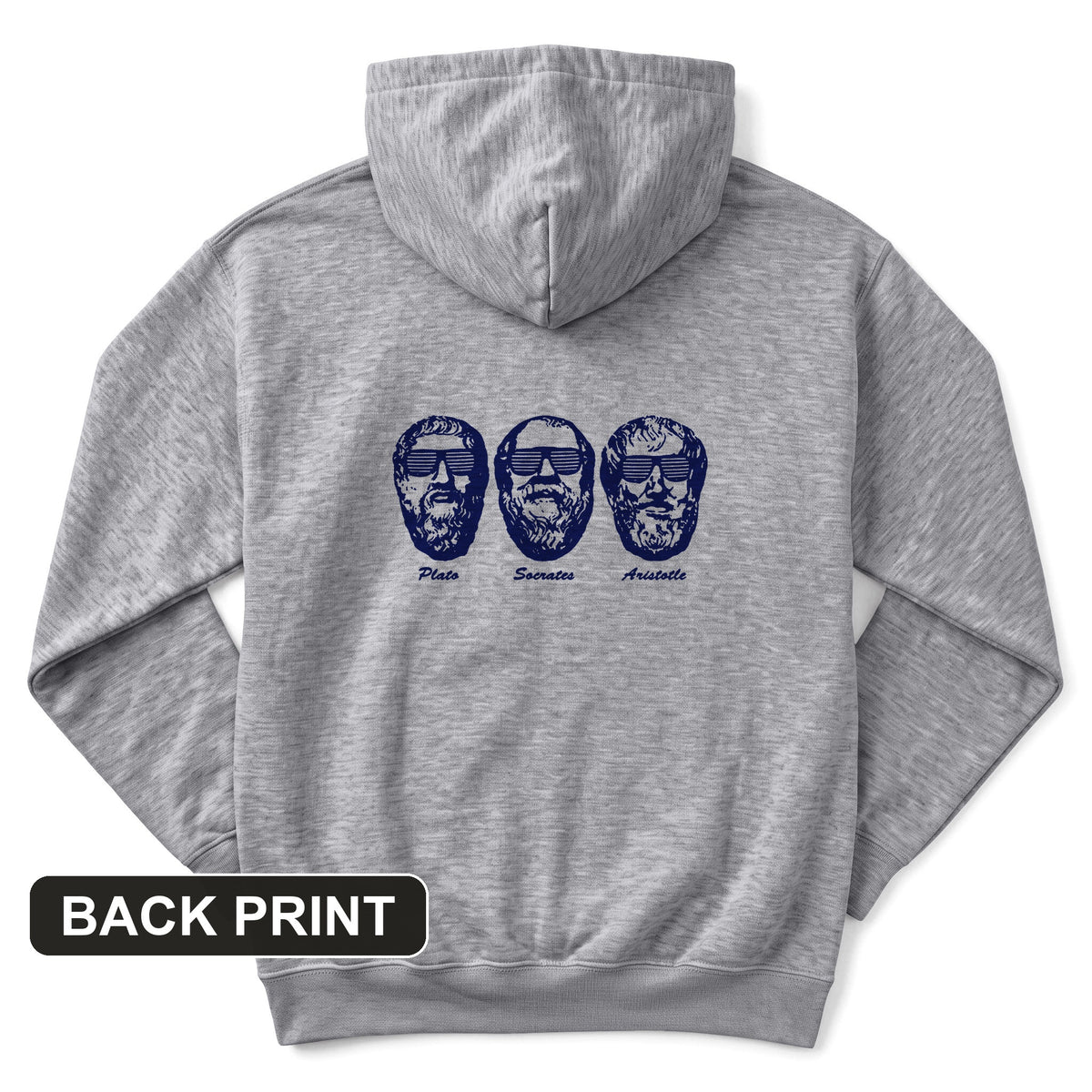 Cool Philosophers Back Print Hoodie