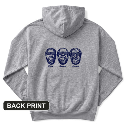 Cool Philosophers Back Print Hoodie