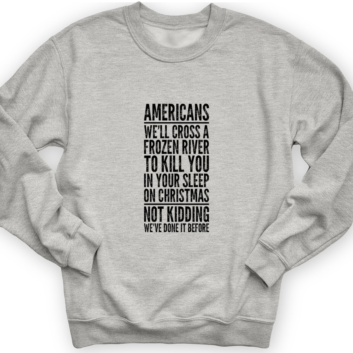 Cross A River On Xmas Crewneck