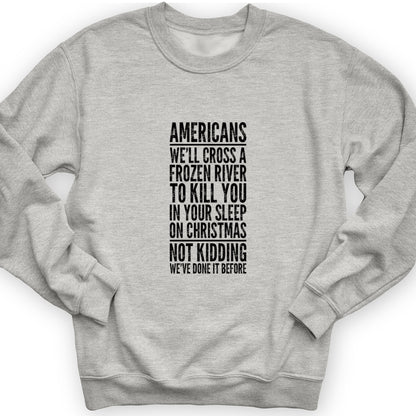 Cross A River On Xmas Crewneck