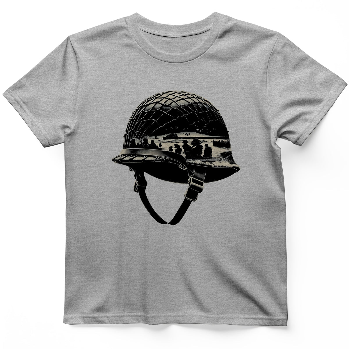 D-Day Helmet T-Shirt