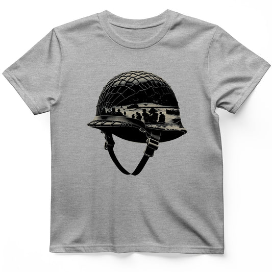 D-Day Helmet T-Shirt