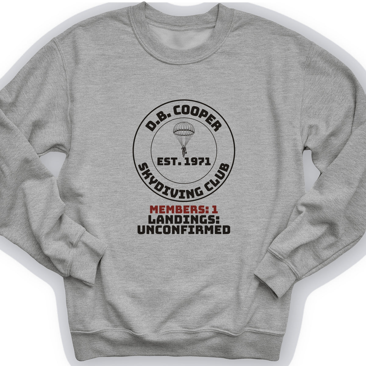 DB Cooper Skydiving Club Crewneck