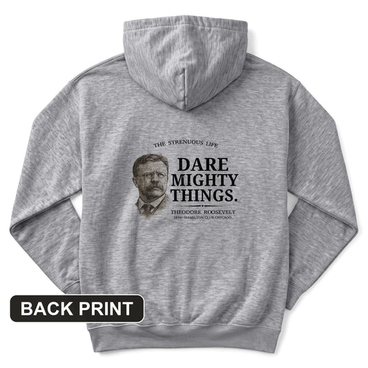 Dare Mighty Things Back Print Hoodie