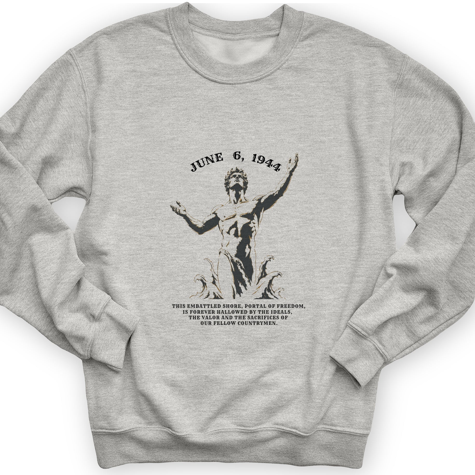 Dday Statue Sweatshirt