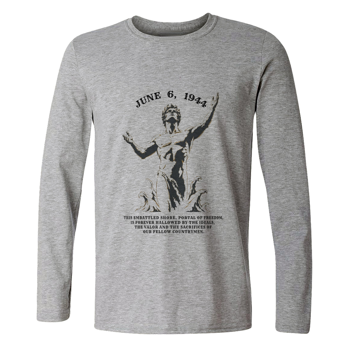 Dday Statue Long Sleeve T-Shirt