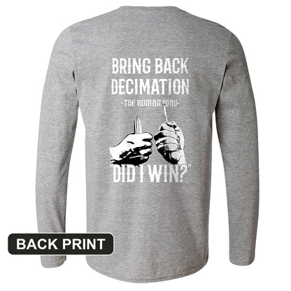 Decimation Back Print Long Sleeve T-Shirt