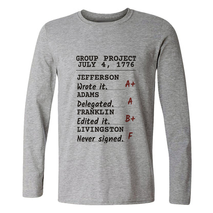 Declaration Of Independence Group Project Long Sleeve T-Shirt