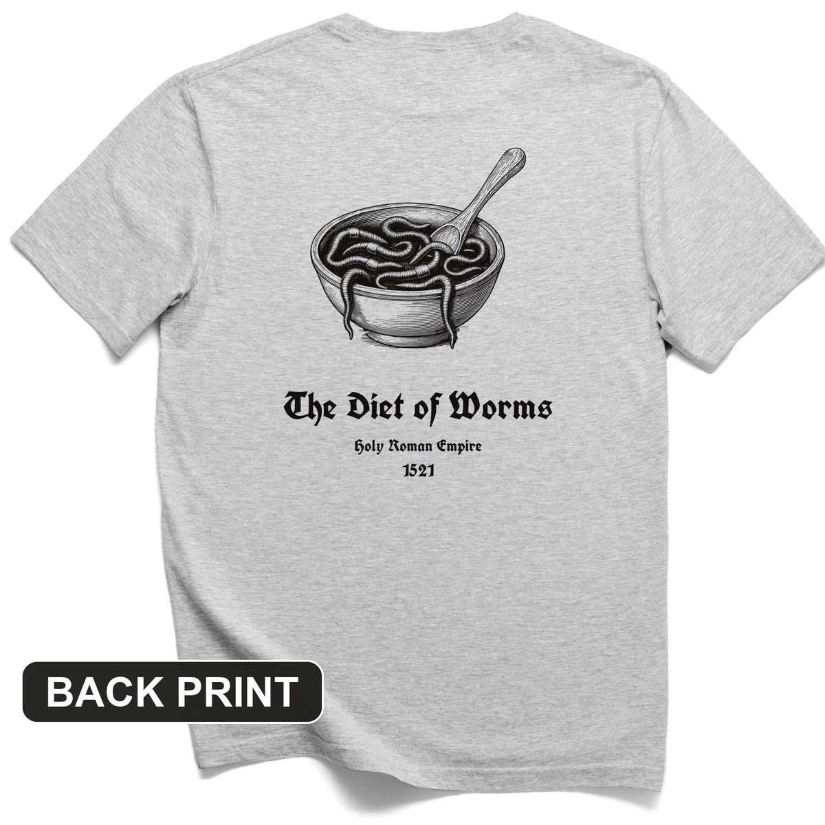 Diet Of Worms Back Print T-Shirt