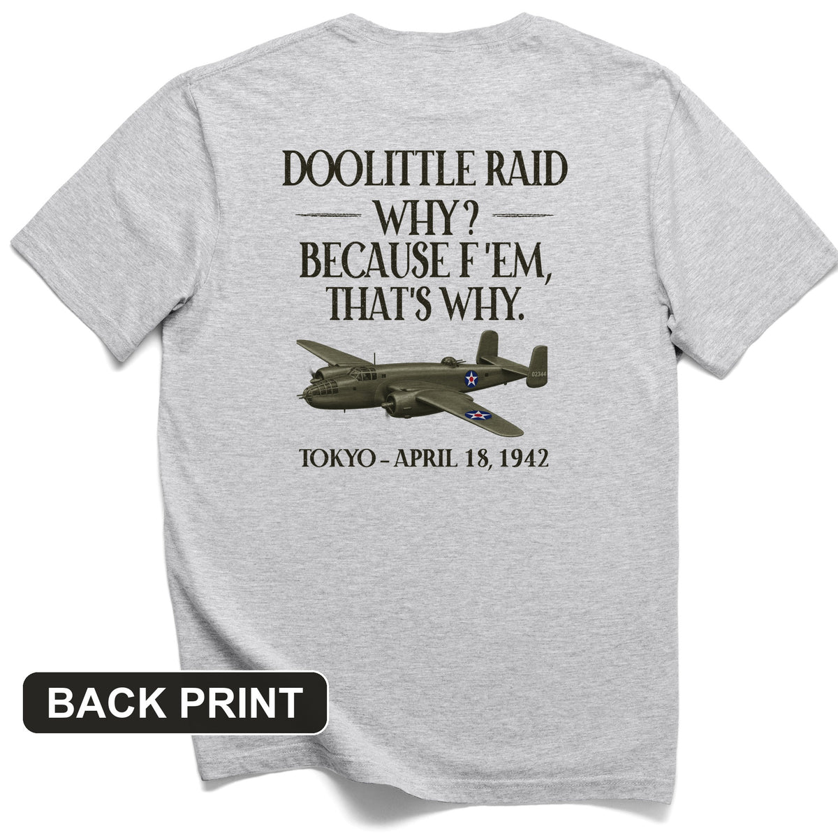 Doolittle Raid Back Print T-Shirt