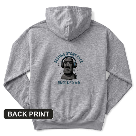Easter Island Back Print Hoodie
