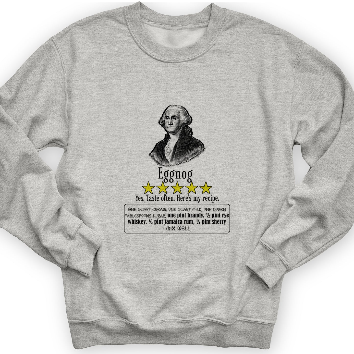 Eggnog George Washington Crewneck