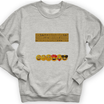 Egyptian Emoticons Crewneck