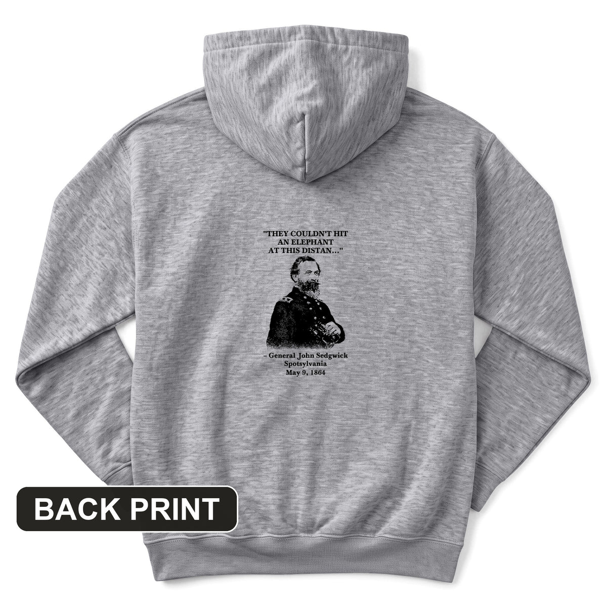 Elephant Back Print Hoodie