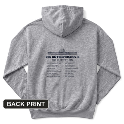 Enterprise Tour Of Duty Back Print Hoodie