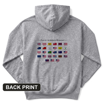 Flags Of The Revolution Back Print Hoodie