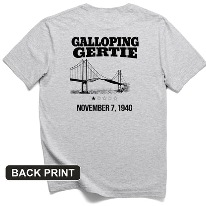 Galloping Gertie Back Print T-Shirt