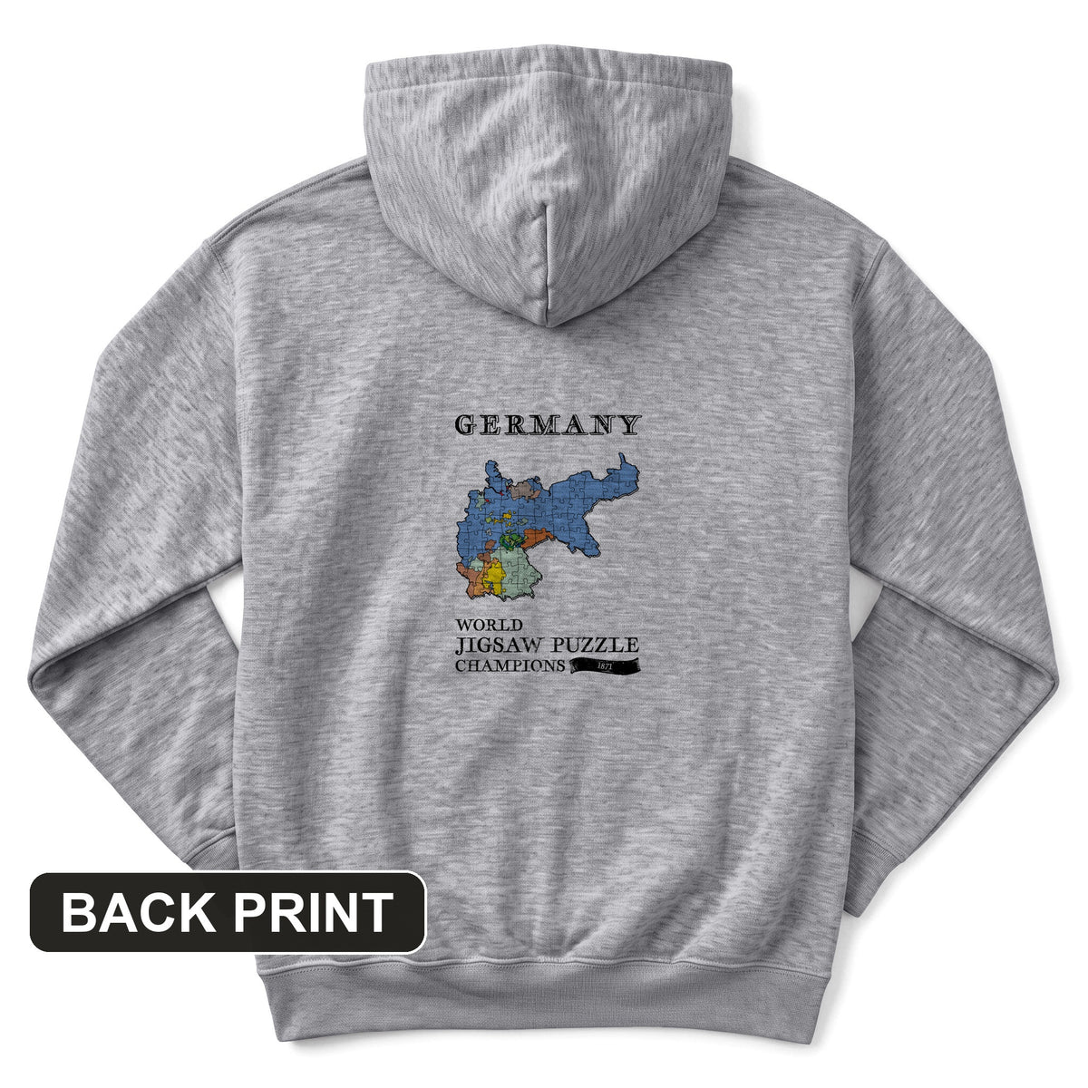 Germany Jigsaw Champion Back Print Hoodie