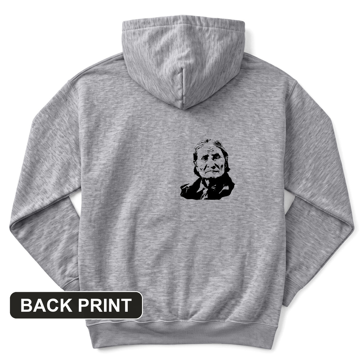 Geronimo Wisdom And Peace Back Print Hoodie