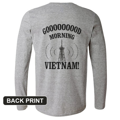 Good Morning Vietnam Back Print Long Sleeve T-Shirt