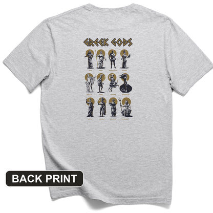 Greek Gods Back Print T-Shirt