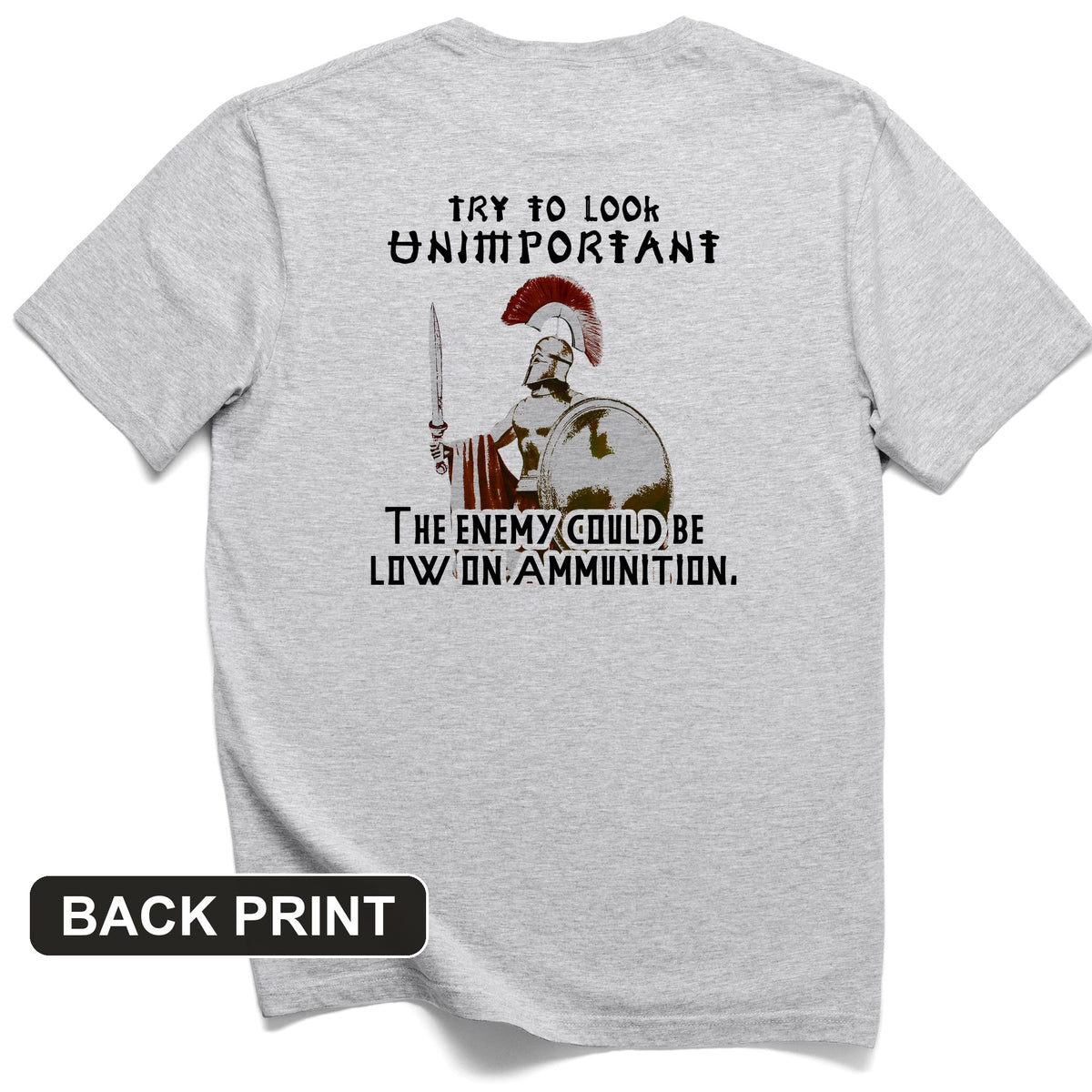 Greek Logic Back Print T-Shirt
