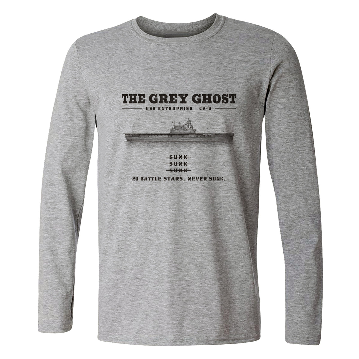 Grey Ghost Long Sleeve T-Shirt