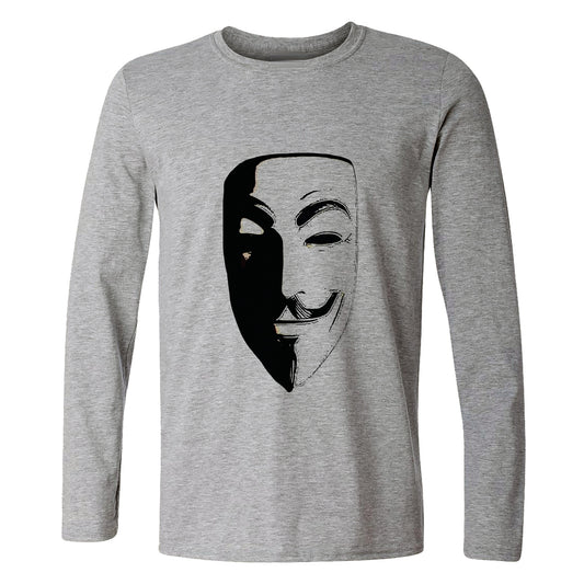 Guy Fawkes Mask Long Sleeve T-Shirt
