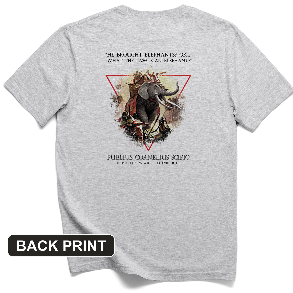 Hannibal Elephants Back Print T-Shirt