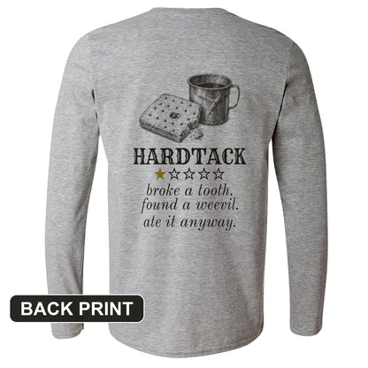 Hardtack One Star Review Back Print Long Sleeve T-Shirt