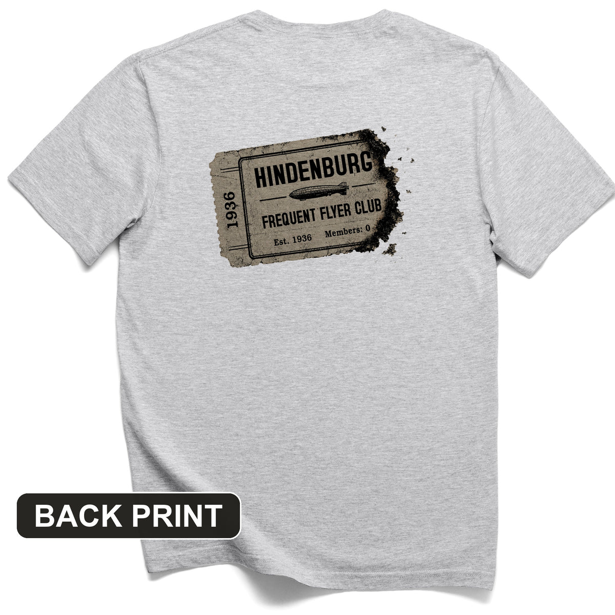 Hindenburg Back Print T-Shirt