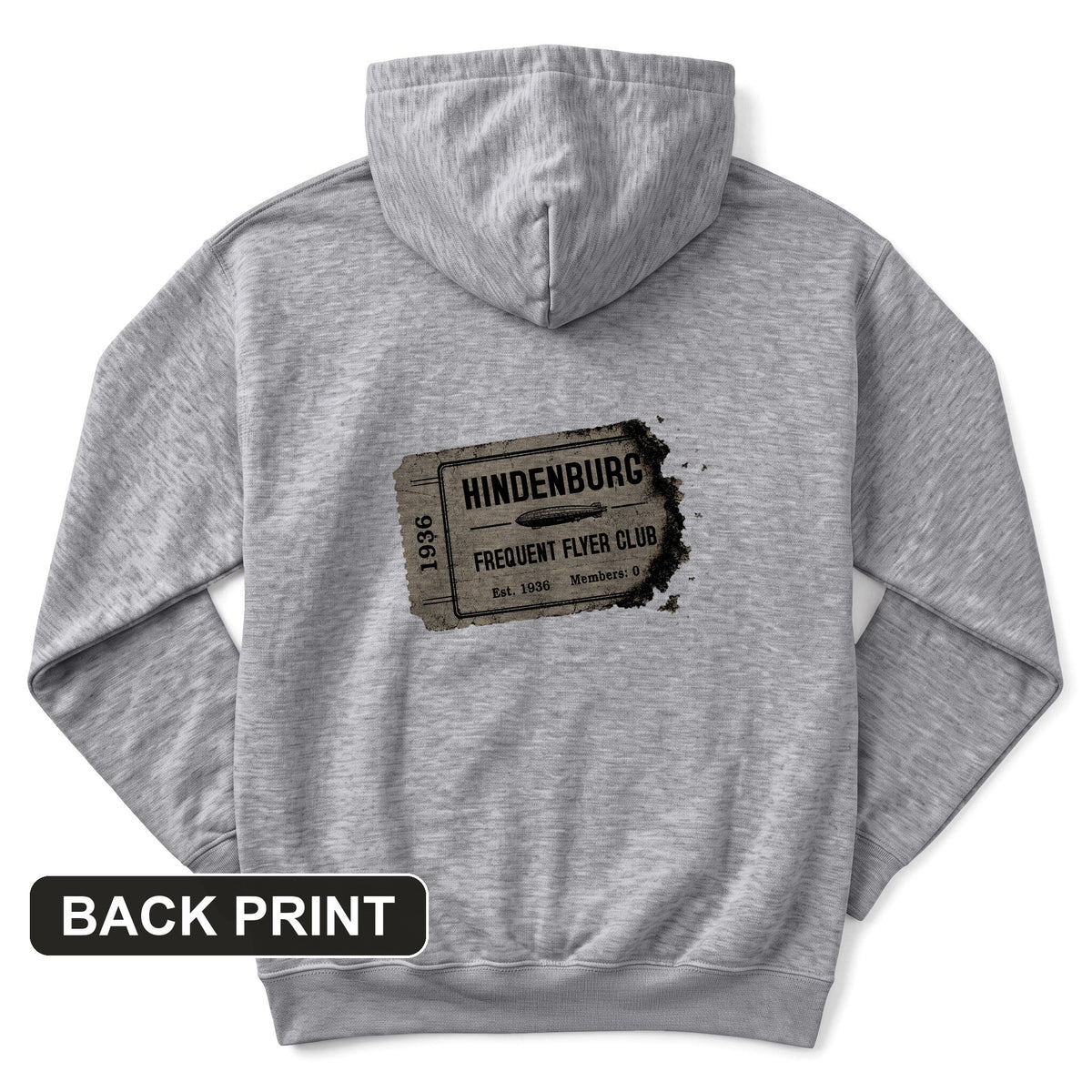Hindenburg Back Print Hoodie