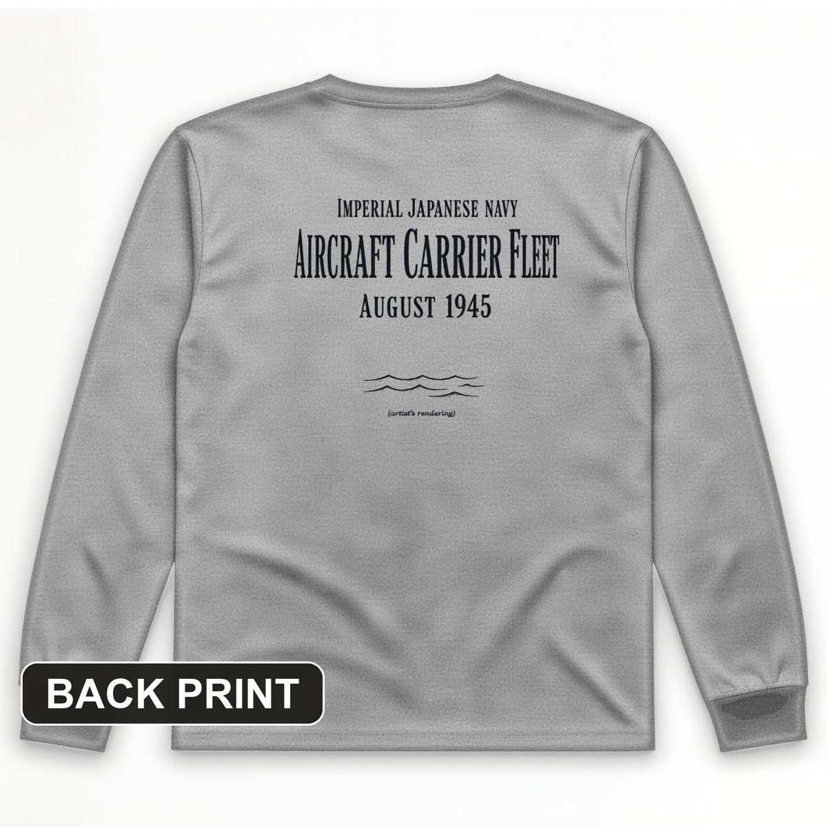 IJN Aircraft Carriers Back Print Long Sleeve T-Shirt