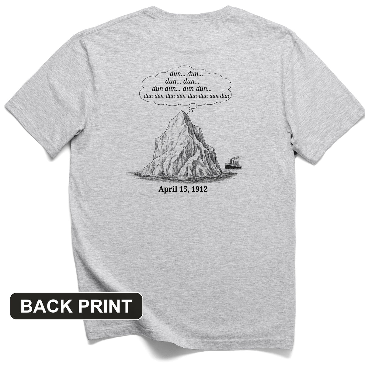 Iceberg Jaws Back Print T-Shirt