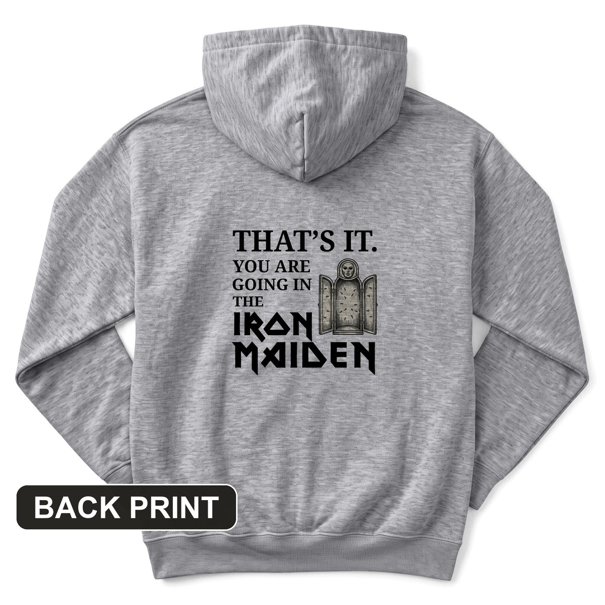 Iron Maiden Back Print Hoodie