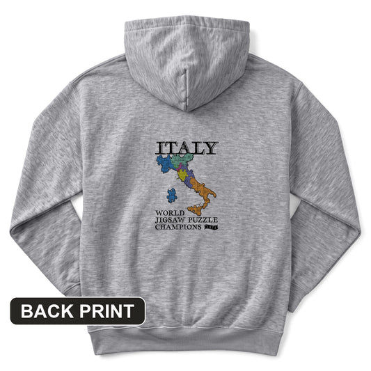 Italy Jigsaw Puzzle Back Print Hoodie