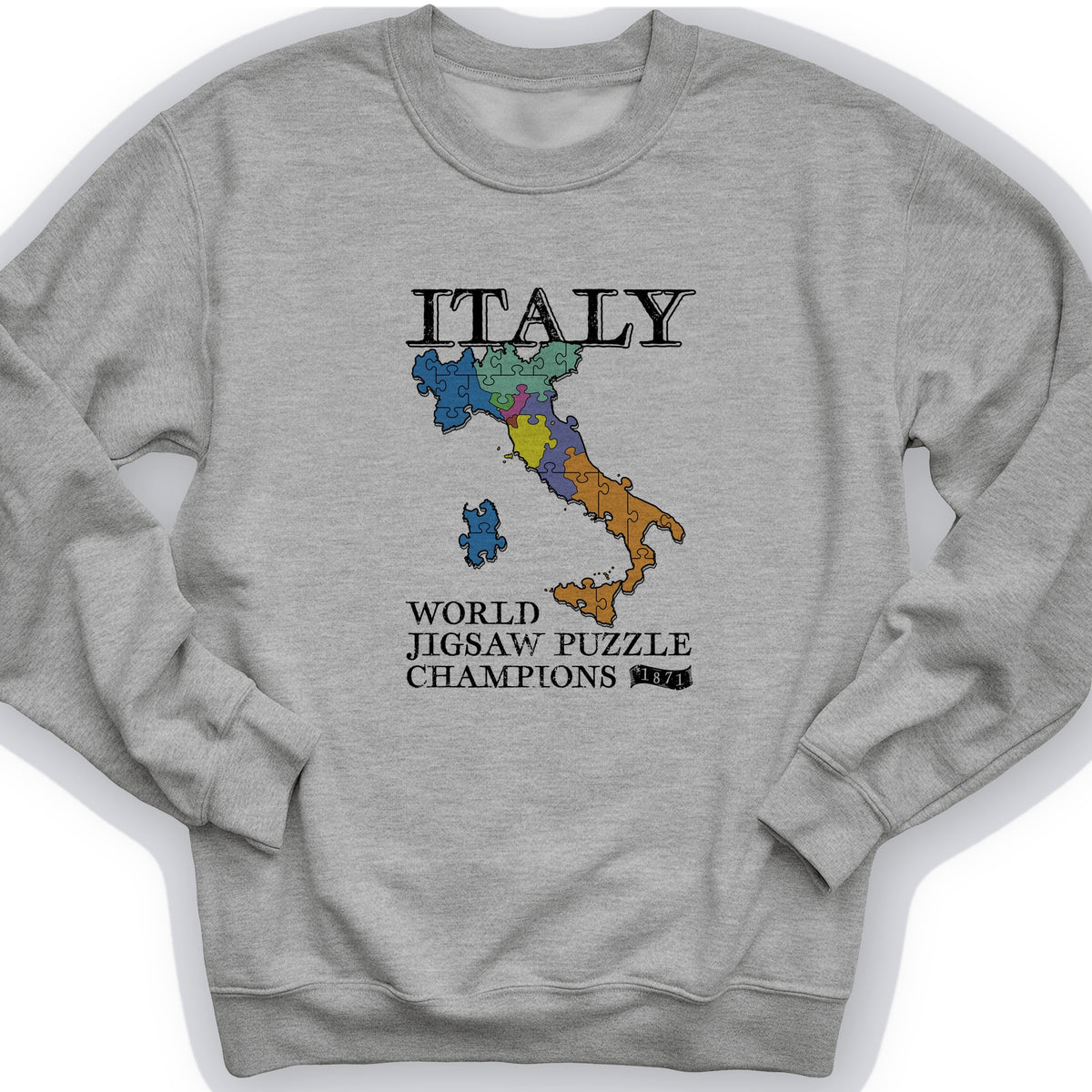 Italy Jigsaw Puzzle Crewneck