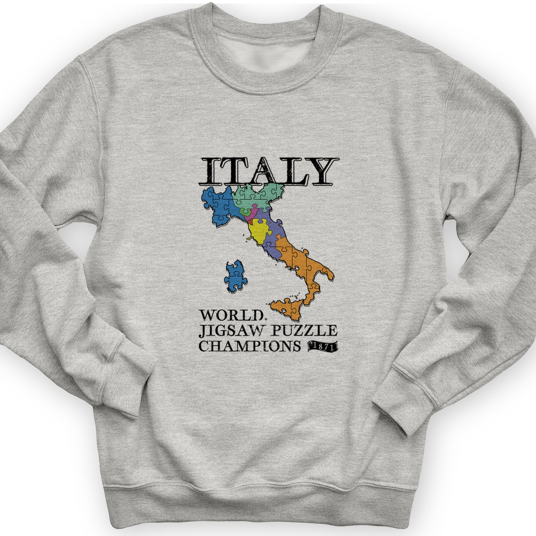 Italy Jigsaw Puzzle Crewneck