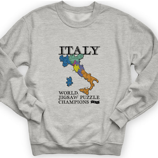 Italy Jigsaw Puzzle Crewneck
