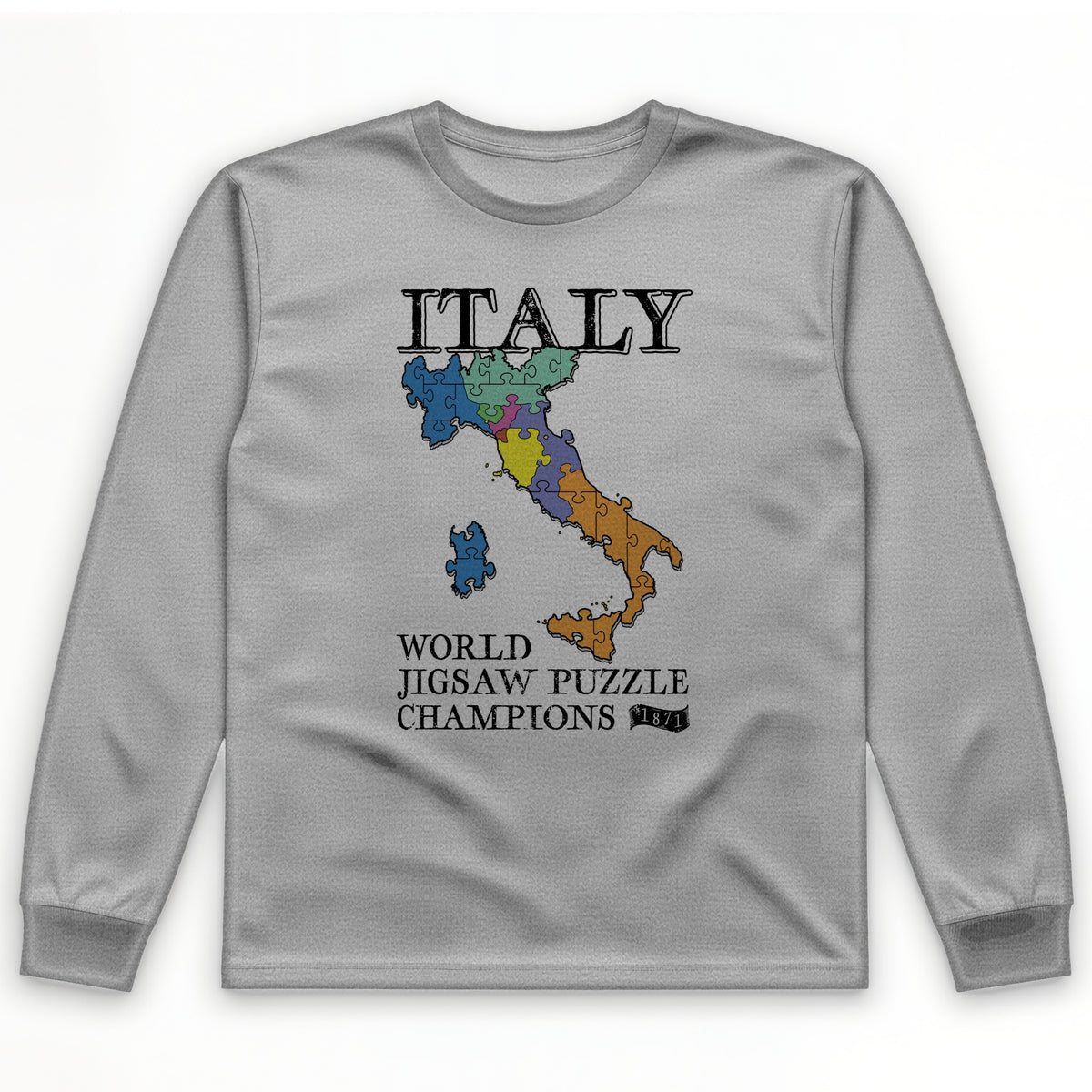 Italy Jigsaw Puzzle Long Sleeve T-Shirt